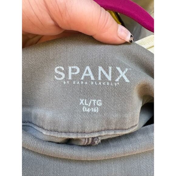 Spanx Jeggings Woman’s XL High Waisted Heavy Fabric  Ankle Length Gray - Picture 7 of 11